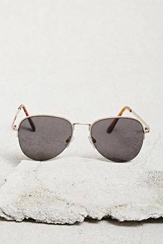 21 Men Men Browline Aviator Sunglasses