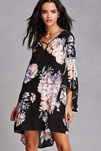 Forever21 Tassels N Lace High-low Dress