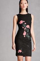 Forever21 Floral Embroidered Crochet Dress