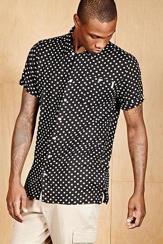 Forever21 Soul Star Polk-a-dot Shirt