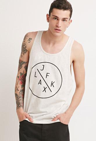 21 Men Jfk Lax Tank Tan X-small