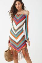 Forever21 Chevron Fringe Mini Dress