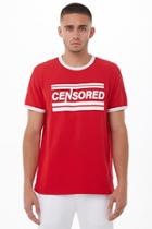 Forever21 Censored Graphic Ringer Tee