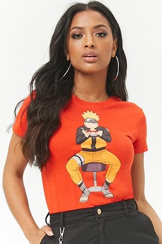 Forever21 Naruto Semi-cropped Graphic Tee