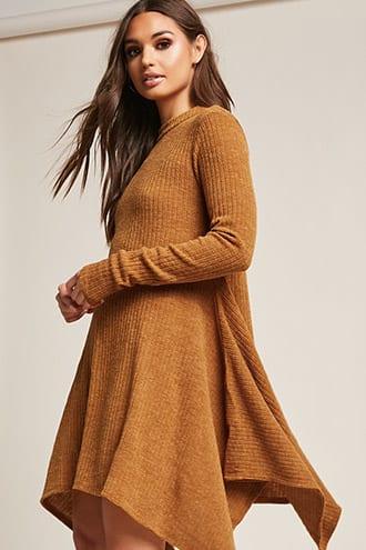 Forever21 Marled Knit Handkerchief Dress
