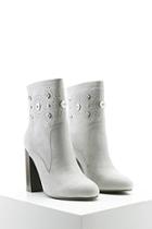 Forever21 Faux Suede Embellished Boots