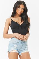 Forever21 Distressed Faded Wash Denim Shorts