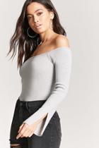 Forever21 Split-sleeve Off-the-shoulder Top