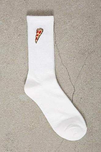 Forever21 Men Pizza Crew Socks