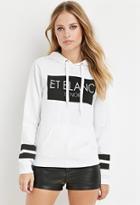 Forever21 Et Blanc Graphic Hoodie