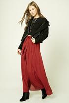 Forever21 Button-front Maxi Skirt