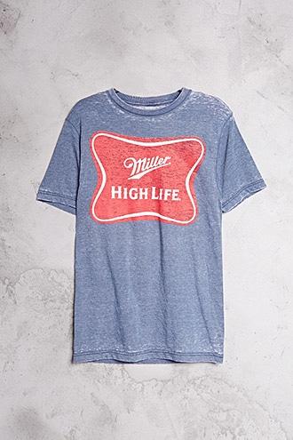 Forever21 Miller High Life Burnout Tee