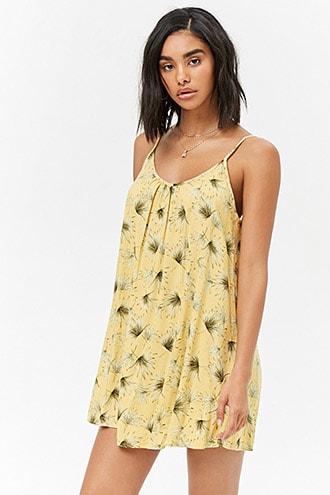 Forever21 Palm Print Dress