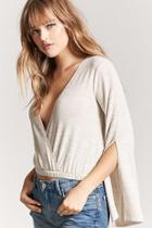 Forever21 Surplice Open-back Top