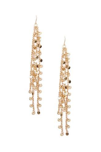 Forever21 Disc Chain Drop Earrings