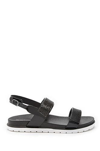 Forever21 Rhinestone-embellished Open Toe Sandals