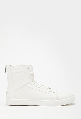 21 Men Zippered High-top Sneakers