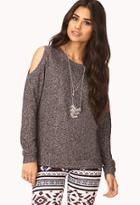 Forever21 Easy Cutout Heathered Top