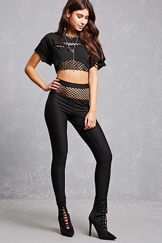 Forever21 Oversized Fishnet Pants