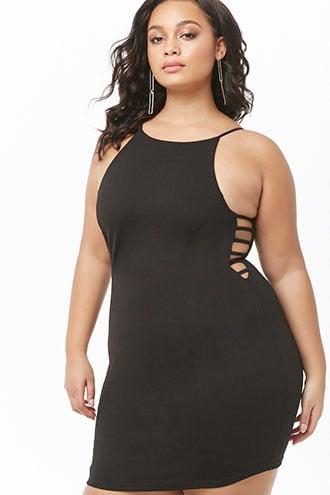 Forever21 Plus Size Ladder Trim Mini Dress