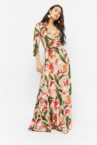 Forever21 Tulip Print Maxi Dress