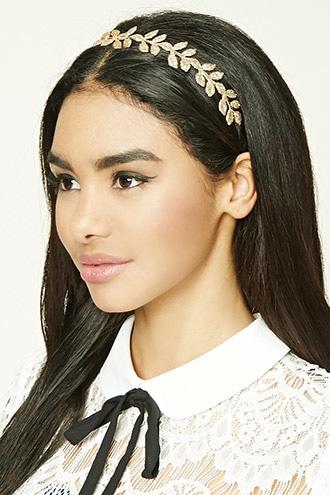 Forever21 Glittered Leaf Headband