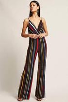 Forever21 Stripe Palazzo Jumpsuit
