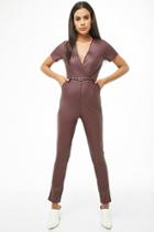 Forever21 Faux Leather Jumpsuit