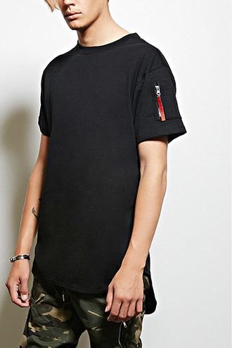 21 Men Men's  Victorious Zip-sleeve Tee