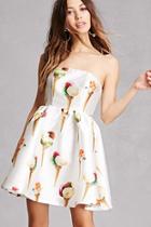 Forever21 Ice Cream Fit & Flare Dress