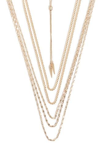 Forever21 Cone Pendant Necklace Set