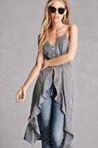 Forever21 Striped Cami V-neck Top