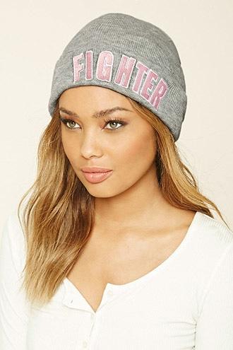 Forever21 Women's  Fighter Foldover Beanie