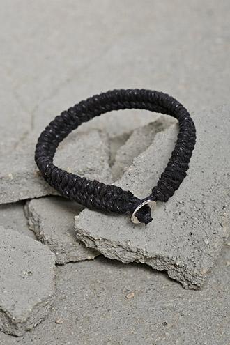 21 Men Black Men Braided Cord Bracelet