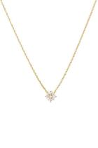 Forever21 Cz Floral Charm Necklace