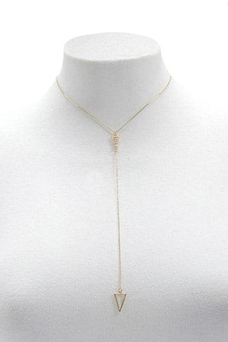 Forever21 Cutout Drop Chain Necklace