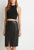 Love21 Faux Leather Pencil Skirt