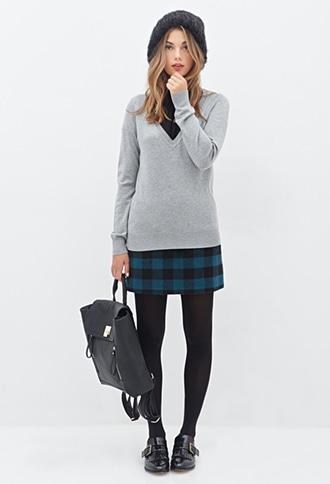 Forever21 Deep V-neck Sweater