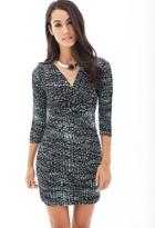 Forever21 Knot-front Dotted Dress