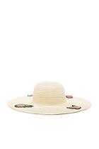 Forever21 Sequin Fruit Applique Straw Hat