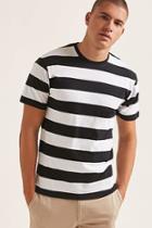 Forever21 Reason Contrast Stripe Tee