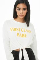 Forever21 First Class Babe Graphic Crop Top