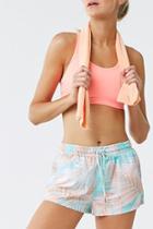 Forever21 Active Palm Leaf Print Wind Shorts