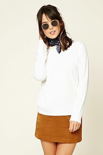 Forever21 Women's  Crew Neck Sweater