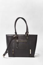 Forever21 Faux Saffiano Leather Tote Bag