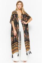 Forever21 Floral Open-front Duster