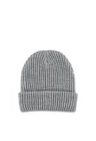 Forever21 Ribbed Fold-over Beanie (grey)
