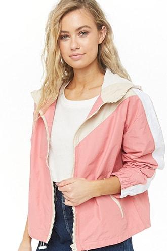 Forever21 Colorblock Mesh Jacket