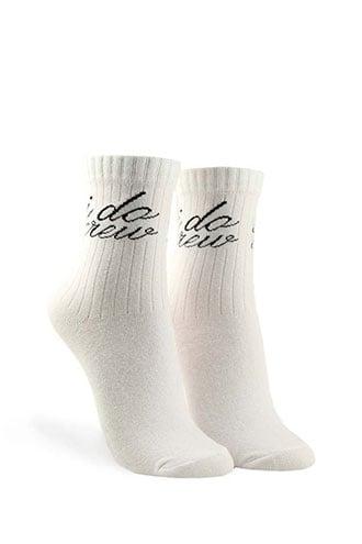 Forever21 I Do Graphic Crew Socks