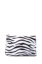 Forever21 Zebra Print Makeup Bag